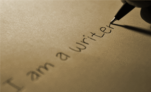I am a writer sepia