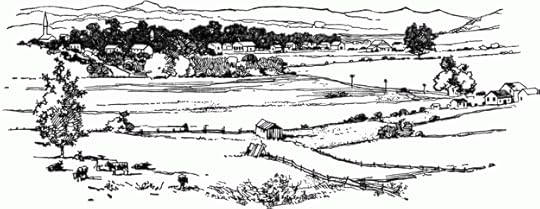 A sketch of the open fields the Rebels had to charge over--a longer distance than Pickett's Charge. via Harpers