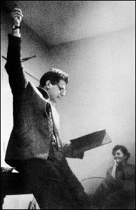 Allen Ginsberg reads at the Six Gallery in San Francisco, October 7, 1955.