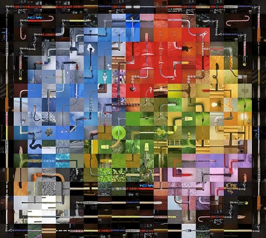 A colorful image of the brain as a collection of photographs