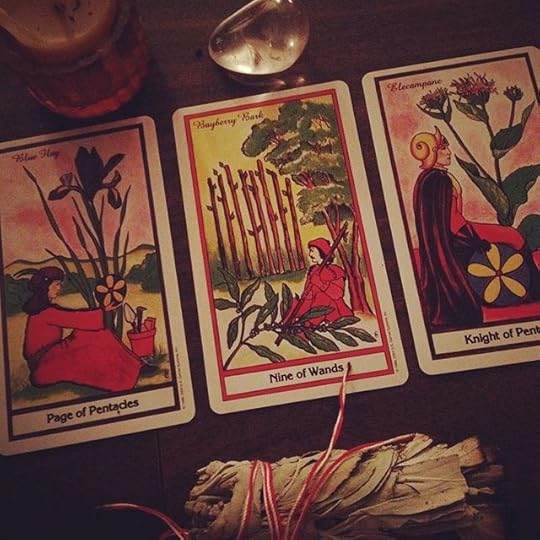 Past, present, future #innerwitchoctober #tarot #herbaltarot