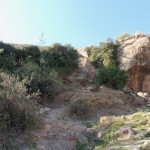 Steep climb back home from school
