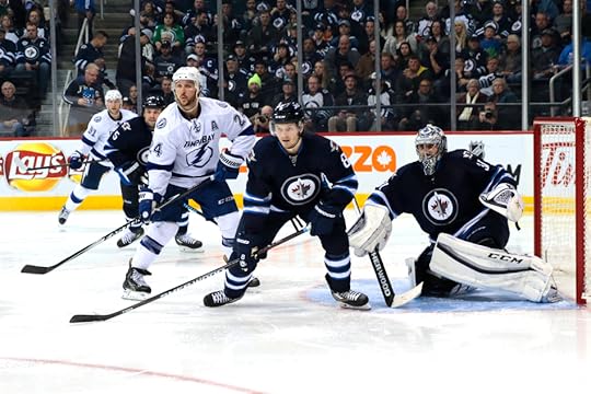 Pavelec on guard (Photo by James Carey Lauder)