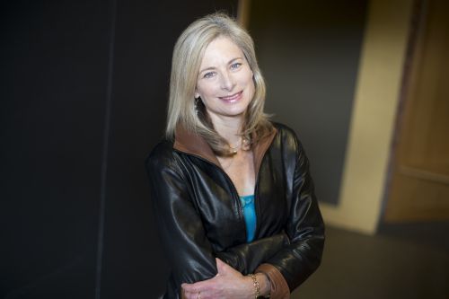 Physics professor, Lisa Randall, is the Frank B. Baird, Jr. Professor of Science and co-author of a recent paper that suggests dark matter may have played a role in the extinction of the dinosaurs. Rose Lincoln/Harvard Staff Photographer