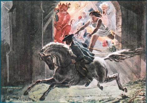 Robert Burns’ poem Tam O’Shanter was inspired by the tales of Ayrshire witches and warlocks which had been part of his childhood. 