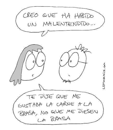 Viñeta de humor gráfico sobre la típica confusión que a todos hemos sufrido alguna que otra vez.