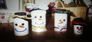 felt snowmen