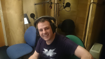 Christopher Jarvis in the Radio Theatre Workshop studio