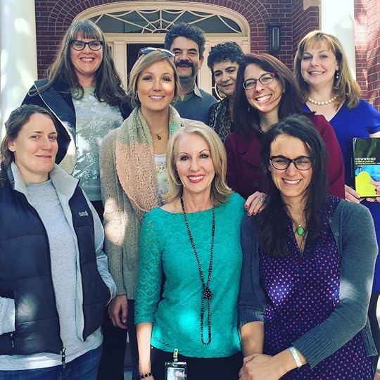 HEAL staff and some of the remarkable people who support HEAL's work through their own extraordinary activism, scholarship, civic engagement, and political work.  Back row: Professor Danielle Endres of U of U, Matt Pacenza, Executive Dir of HEAL, downwinder activist Eve Mary Verde, former Utah State Representative Jennifer Seeling. Middle row: Ashley Soltysiak, HEAL Senior Policy Associate, Jean Welch-Hill of the Catholic Campaign for Human Development. Front row, Laura Schmidt, HEAL Outreach Coordinator, Mary Dickson, downwinder activist and KUED Dir of Services, and me. Not pictured because she was taking the picture: HEAL Associate Director Sophia Nicholas.