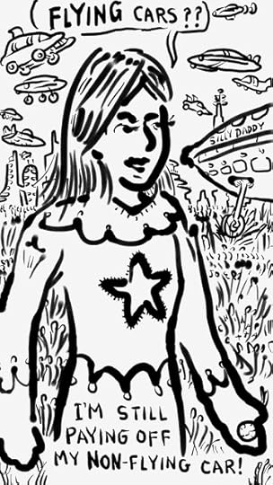 Space Daughter and Flying Cars panel 2 - Silly Daddy Comic by Joe Chiappetta