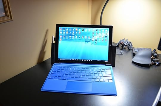 In my original Surface Pro 3 dock, the new keyboard no longer compresses up on it, so it needs to lay flat. That's a minor inconvenience, but nevertheless something to note.
