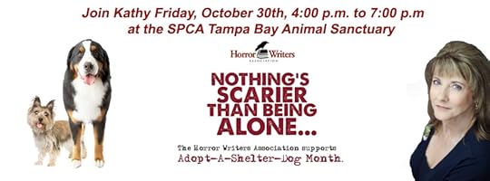 adopt a shelter dog,horror selfies,nappier,horror writers,spca tampa bay