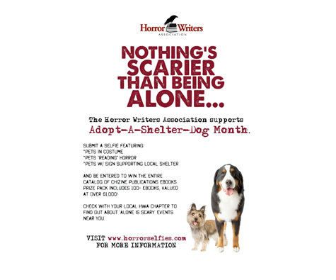 adopt a shelter dog,horror selfies,nappier,horror writers,spca tampa bay