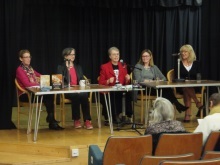 CSI Southampton 2015 - Pauline Rowson, Natasha Cooper, moderator, Penny Legg, crime experts, Caroyln Lovell and Jane Aston