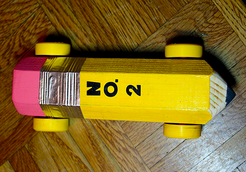 Ticonderoga No. 2 Pencil Derby Car