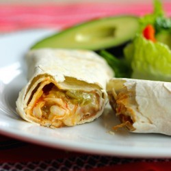 Green Chile Burritos for book promotion