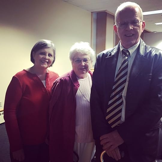 Surprise guests at my talk: Jan, Karen, and Bruce Brower, children of Stephen Brower, one of the heroes of Downwind: A People's History. 