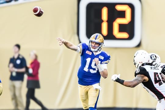 Bombers quarterback Matt Nichols (Photo by Jeff Miller)