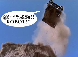 car flying off cliff