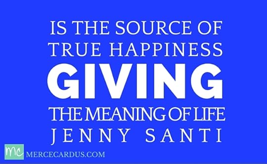 Jenny Santi on Giving