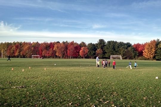 The last rec soccer practice for the fall 2015 season.