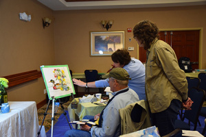 Charles Reid painting still life.