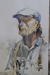 Here is my painting from the model at the Charles Reid Workshop.