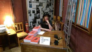 Ready for punters at the launch for THE WHISPERING DEATH on 14 October