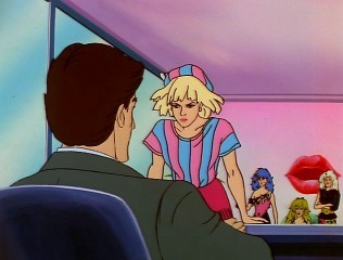 Jerrica at work, chewing out Eric Raymond. 