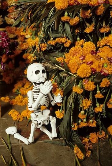 Skeleton and Cempasuchiles by Ilhuicamina on Flickr.