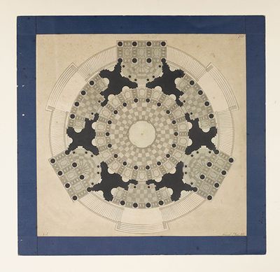 Plan of a mausoleum by William Chambers