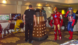 A Real Dalek with some of the Cosplayers