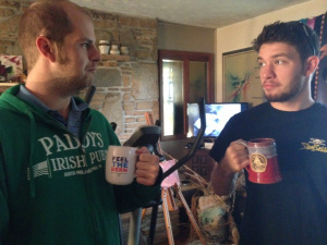 boys with mugs