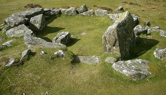 Hut circle at Grimspound, a Bronze Age settlement, Dartmoor, photograph by Herby Thyme