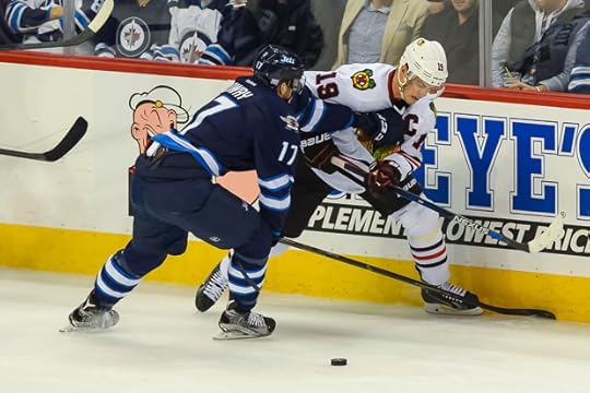 It was a rough night for Jonathan Toews (Photo by Tara Miller)