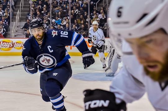 Andrew Ladd played his 700th NHL game. (Photo by Tara Miller)