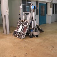 The Avert deployment platform- complete with robots and vehicle lift.