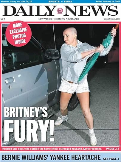 Britney Spears on the cover of the New York Daily News in 2007