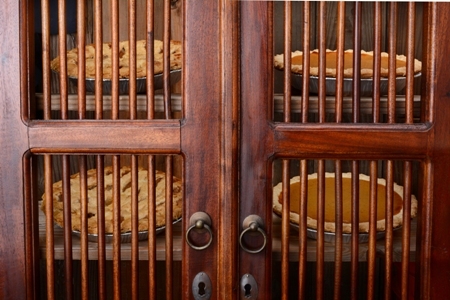 Close-up of an Old Fashioned Pie Safe