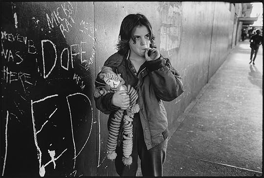 Mary Ellen Mark, Lillie and her rag doll on Pike Street, Seattle, 1983