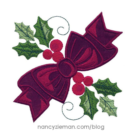 Creative Quilting Outlines-Charming Poinsettias by NancyZieman | Quilt and Embroidery