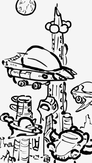 Space Daughter and Flying Cars panel 1 - Silly Daddy Comic by Joe Chiappetta