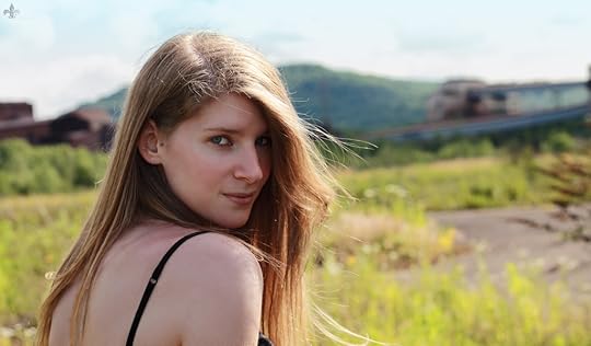 young girl looking at camera