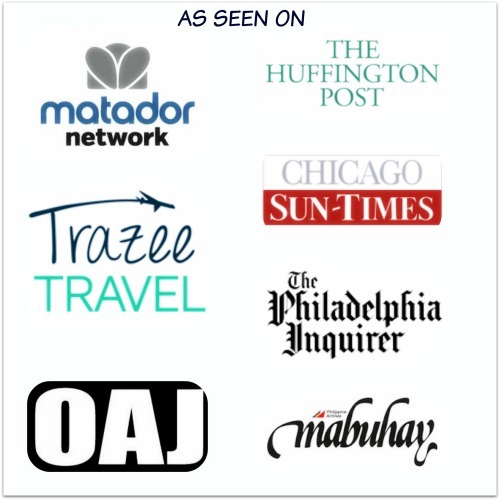 These publishing bragging rights didn’t exactly come from sitting on my butt in my hometown 