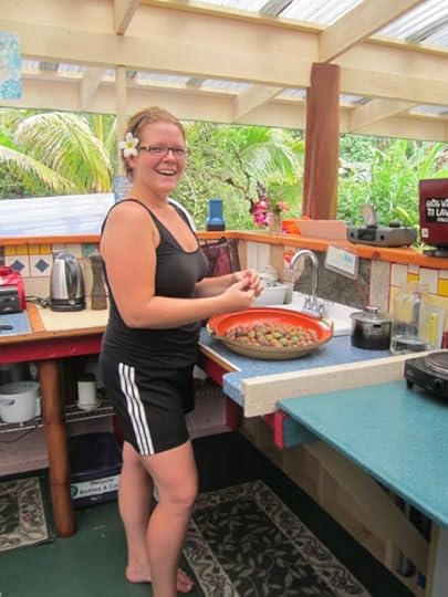 Photo: During my tenure as a hospitality manager at a tropical agriculture farm, I managed bookings, reservations, lead volunteer work shifts and more. 