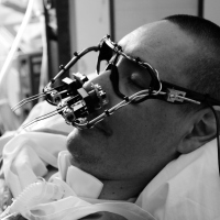 Eyewriter DIY eye tracking device. Image courtesy of Eyewriter.org