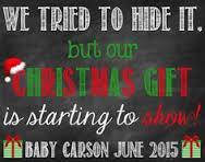 Image result for december pregnancy announcement