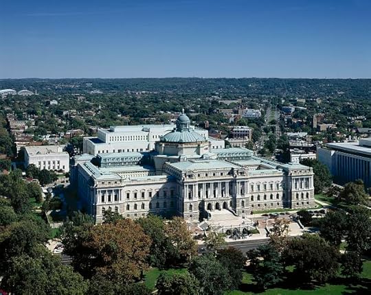 Library of Congress's Thomas Jefferson Building taken from the Dome of the U.S. Capitol. Photo by Carol M. Highsmith, between 1980 and 2006. Prints and Photographs Division.