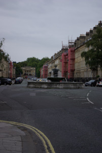 Laura Place down Great Pulteney to the Holburne at the end