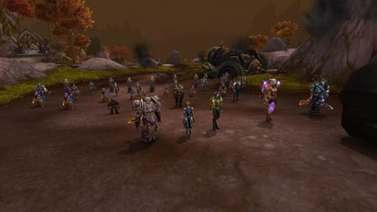 My rogue and the forces of the Alliance at the conclusion of the garrison campaign in World of Warcraft: Warlords of Draenor